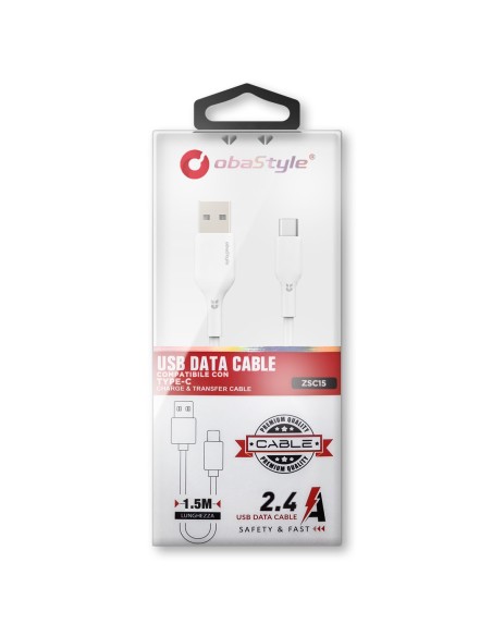 LADE- UND DATENKABEL USB 150CM TYP C STECKER 2.4A