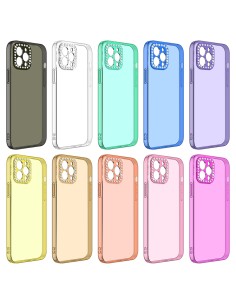SOFT SEMICLEAR COVER CASE WITH GLITTER LENSES