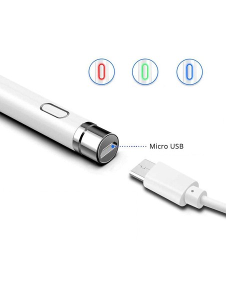 TOUCHSCREEN PEN WITH FINE TIP AND LED INDICATOR
