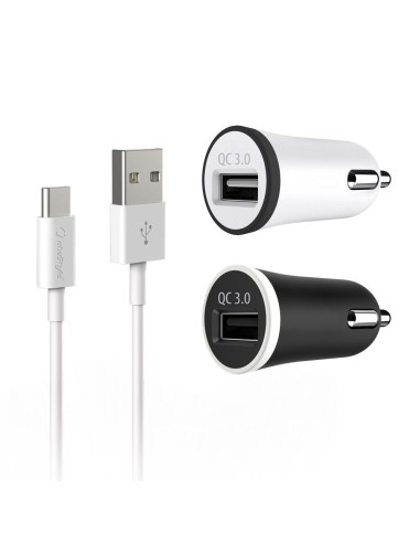 CHARGEUR UNIVERSEL DE VOITURE PORT USB 3.1A AVEC CABLE TYPE C