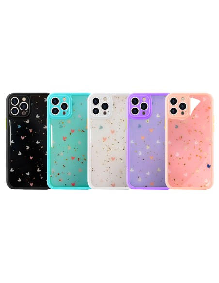 HARD COVER CASE WITH GOLDEN CONFETTI