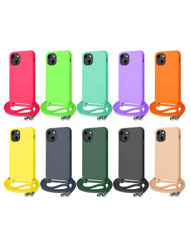 SOFT TOUCH COVER CASE WITH NECK STRAP