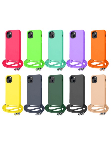 SOFT TOUCH COVER CASE WITH NECK STRAP