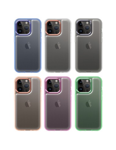 PILLOW EFFECT SEMICLEAR SOFT COVER CASE WITH CHROME-PLATED LENS PROTECTION