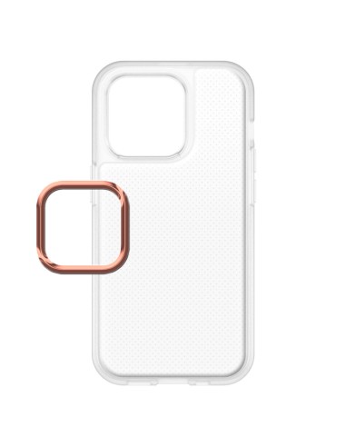 PILLOW EFFECT SEMICLEAR SOFT COVER CASE WITH CHROME-PLATED LENS PROTECTION