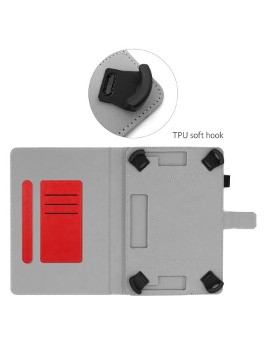 UNIVERSAL BOOK COVER STAND CASE FOR TABLET WITH PEN HOLDER