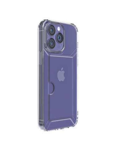 COUVERTURE SOUPLE SEMI-TRANSPARENTE AVEC COMPARTIMENT POUR CARTES INTÉGRÉ