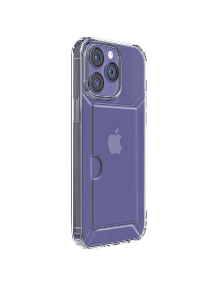 COVER MORBIDA SEMITRASPARENTE CON SCOMPARTO CARTE INTEGRATO