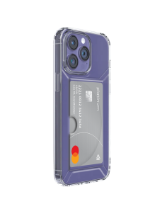 COVER MORBIDA SEMITRASPARENTE CON SCOMPARTO CARTE INTEGRATO