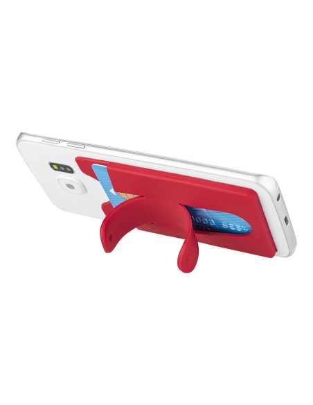 PORTE-CARTES ADHÉSIF EN SILICONE AVEC FONCTION DE SUPPORT