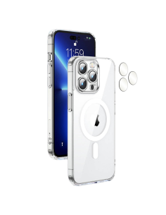 MAGNETIC HARD CLEAR COVER CASE WITH REMOVABLE LENS PROTECTION