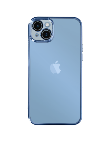 SOFT SEMICLEAR CHROME-PLATED COVER CASE WITH REMOVABLE LENS PROTECTION