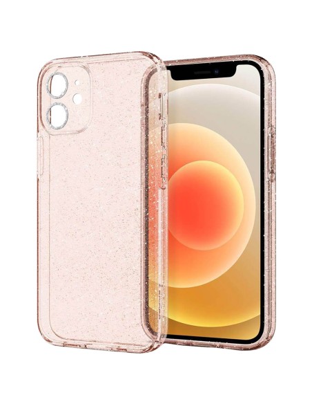 COVER MORBIDA GLITTER CON FORI FOTOCAMERA GLITTER