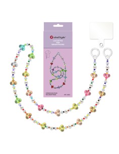 CORDINO CON CHARMS E AGGANCIO IN METALLO PER SMARTPHONE