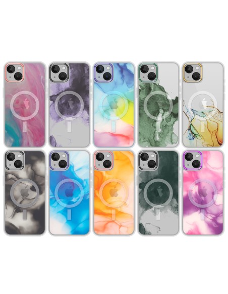 WATER COLOUR EFFECT MAGNETIC SOFT COVER CASE