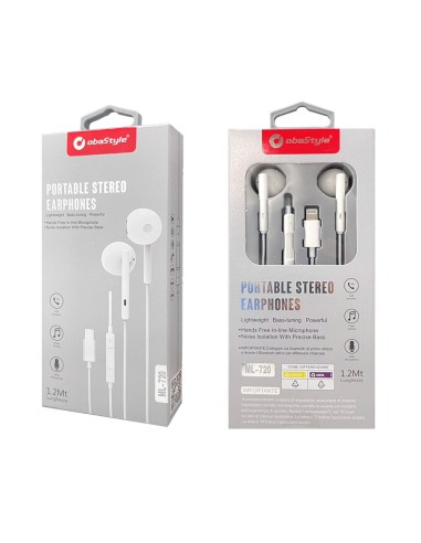 AURICOLARI IN-EAR CONNETTORE LIGHTNING