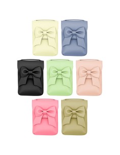 UNIVERSAL PU LEATHER POUCH CASE WITH BOW