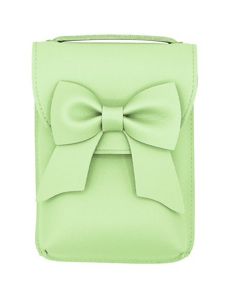 UNIVERSAL PU LEATHER POUCH CASE WITH BOW