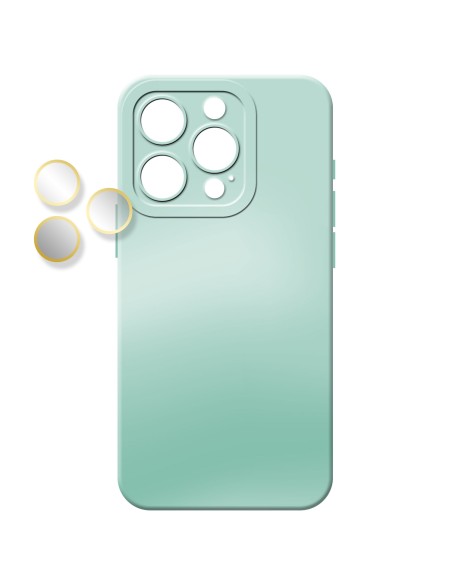 COVER MORBIDA EFFETTO METALIZZATO SATINATO CON PROTEZIONE FOTOCAMERA