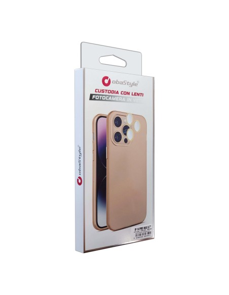 METAL SATIN EFFECT SOFT COVER CASE WITH LENS PROTECTION