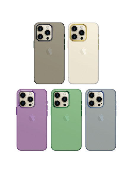 SEMICLEAR HARD COVER CASE WITH CHROME-PLATED LENS PROTECTION