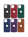 MAGNETIC PU LEATHER HARD COVER CASE WITH LOGO HOLE