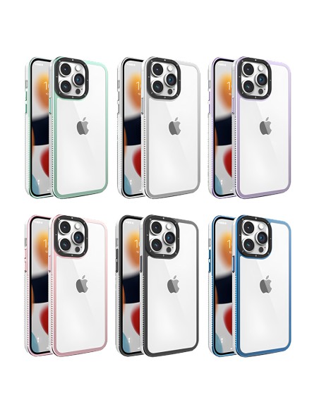 CHROME-PLATED CLEAR SOFT COVER CASE