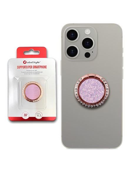 SUPPORTO AD ANELLO RIMOVIBILE GLITTER