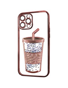 MILKSHAKE LIQUID GLITTER CHROME-PLATED SEMIHARD COVER CASE