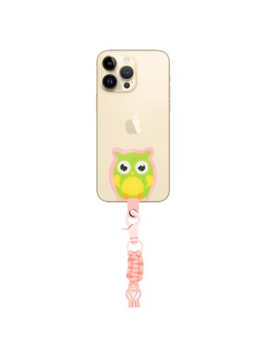 LACET DE COU AVEC CROCHET ET EMOJI HIBOU POUR COQUE