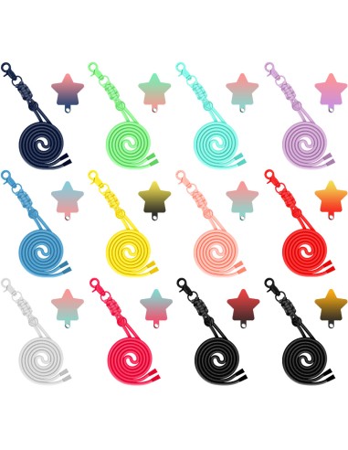 LACET DE COU AVEC CROCHET ET EMOJI ETOILE POUR COQUE