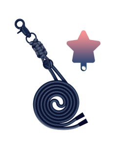 HALSBAND MIT HAKEN UND EMOJI STERN FÜR SMARTPHONE-TASCHE