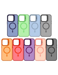 COVER RIGIDA SEMITRASPARENTE MAGNETICA CON PROTEZIONE FOTOCAMERA FUNZIONE STAND