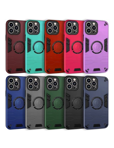 REINFORCED RUBBER EDGES HARD COVER CASE WITH MAGNETIC HOLDER HOOK