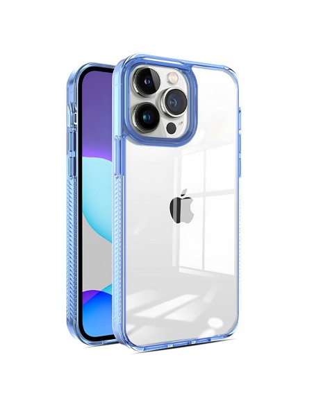 CLEAR HARD COVER CASE WITH COLOURED EDGES