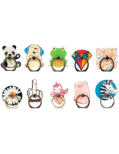 SUPPORTO AD ANELLO RIMOVIBILE CON STICKERS