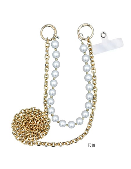 60CM-LONG PHONE BEADS WITH EYEGLASSES HOLDER RING