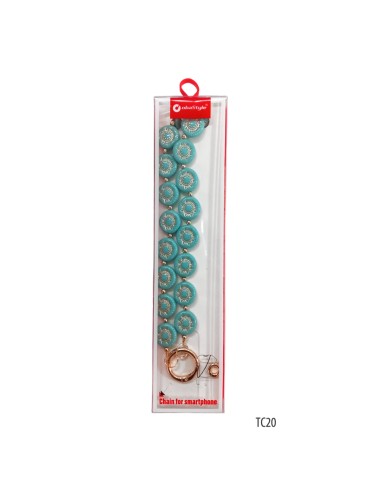 PHONE BEADS 60 CM CON ANELLO PORTA OCCHIALI