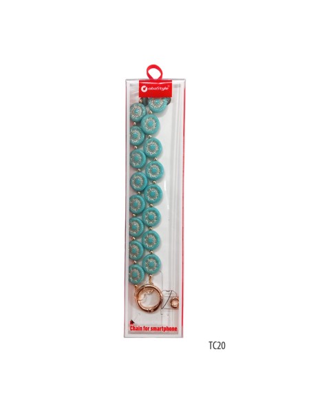 PHONE BEADS 60 CM CON ANELLO PORTA OCCHIALI