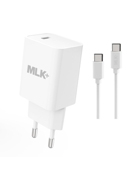 MLK+ Caricatore da rete porta PD con cavo Typ C auf Typ C