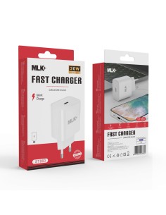 MLK+ Caricatore da rete fast charge porta PD 20W 2