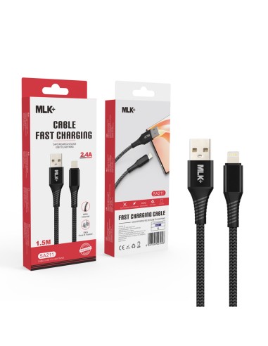 MLK+ GEFLOCHTENES BLITZSCHNELLLADEKABEL 2.4A
