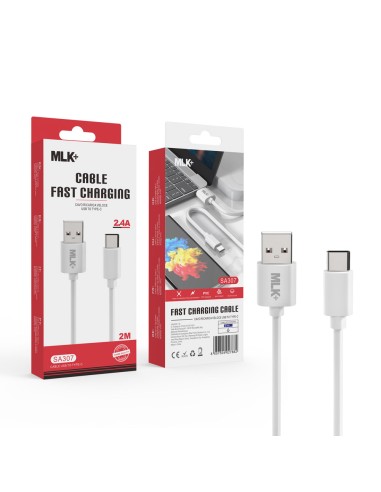 MLK+ CAVO RICARICA E DATI 2.4A CONNETTORE TYPE C 200CM