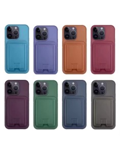 COVER RIGIDA CON SCOMPARTO CARTE E FUNZIONE STAND