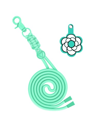 SANGLE DE COU AVEC CROCHET ET EMOJI EN FORME DE FLEUR POUR ÉTUI DE SMARTPHONE