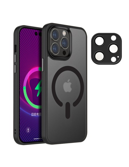 COVER SEMIRIGIDA SEMITRASPARENTE MAGNETICA BORDI COLORATI