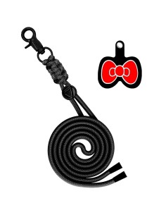 SANGLE DE COU AVEC CROCHET ET EMOJI EN FORME DE NOEUD POUR ÉTUI DE SMARTPHONE