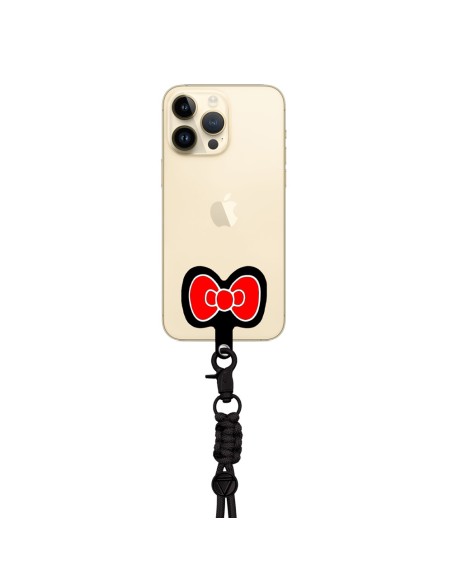 NECK STRAP WITH HOOK AND BOW-SHAPED EMOJI FOR SMARTPHONE CASE