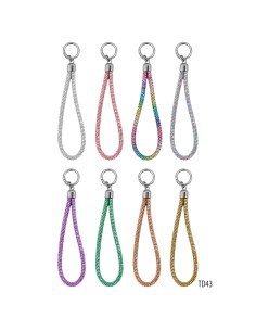 NECK STRAP WITH HOOK AND RHINESTONES FOR SMARTPHONE CASE 2