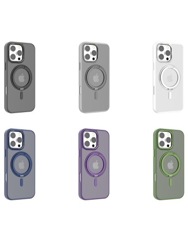 COVER RIGIDA SEMITRASPARENTE MAGNETICA CON FUNZIONE STAND